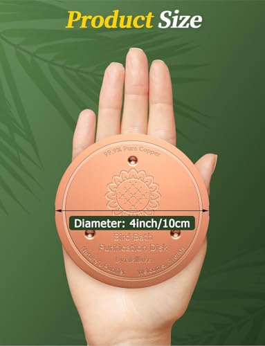Bird Bath Copper Disc (Copper Sunflower)