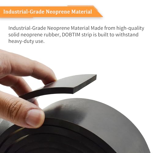 Neoprene Rubber Strips 1 (3" x 10' / .250" thick(No Adhesive）)