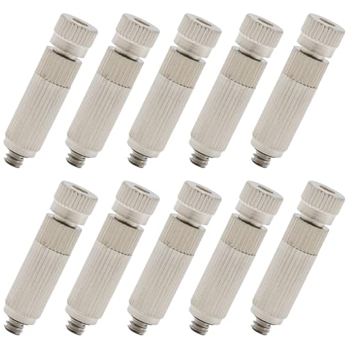 10 Pcs Stainless Steel Misting Nozzles For Outdoor Cooling Misting System (10 Count)