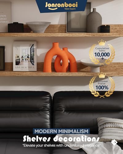 Hug Donut Decorative Vase Set (Orange)