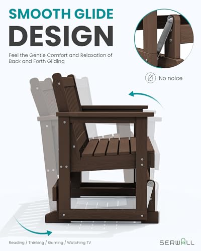 2 Person Glider Bench (Coffee / 1 Pack)
