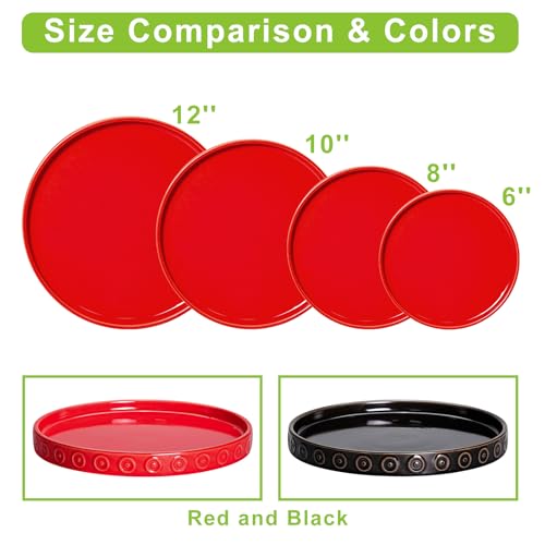 Plant Water Catcher Tray (7.5" / Red)