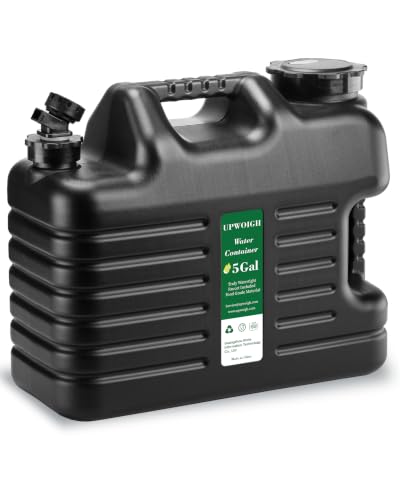5 Gallon Camping Water Jug with Spigot (Matte Black)