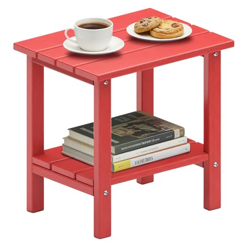 Adirondack Outdoor Side Table (Red)
