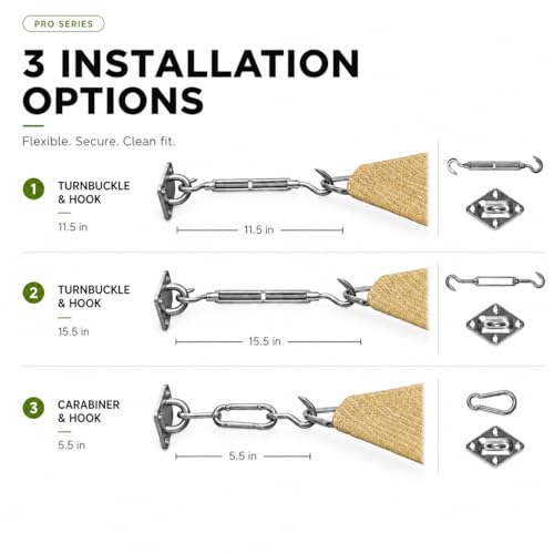 Heavy Duty 18' x 23' Grey Sun Shade Rectangle Pro Ring Customized Size Shade Sail (Gray / 18' x 23' Custom Size)