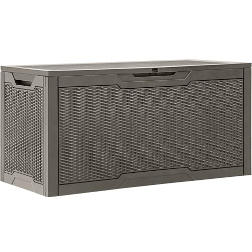 100 Gallon Outdoor Storage Box (Taupe / 100 gallon)