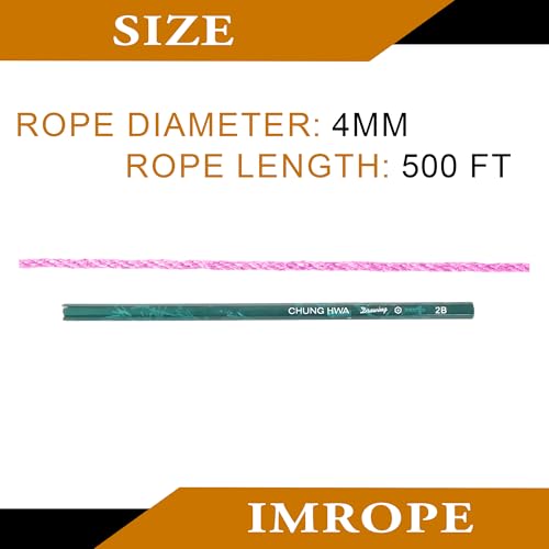 4mm x 500 Feet Pink Jute Rope (500 Foot)