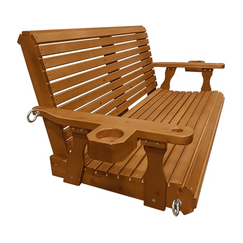 Wooden Porch Swing (Cedar Tone / 4.5 FT Extra Large)