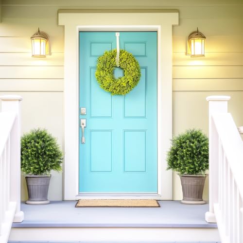 27“ Artificial Cedar Topiary Trees Outdoor Faux Plants (Cedar 27in)