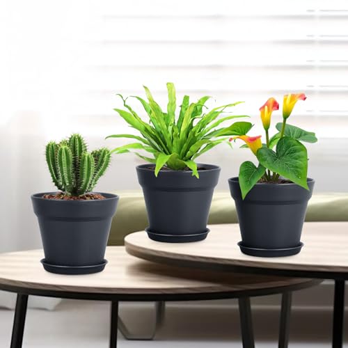 4 inch Small Plastic Nursery Pots (16 Count)