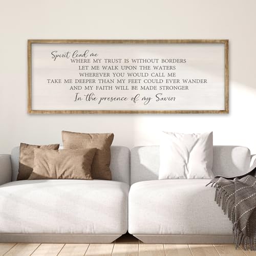 Spirit Lead Me Wall Art (32"L x 12"W / Spirit Lead Me (Wood))