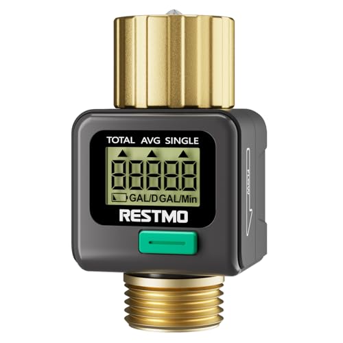 Water Flow Meter (Gray / 1 Pack)