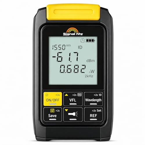 6 in 1 Fiber Optic Tester with Optical Power Meter (Yellow)