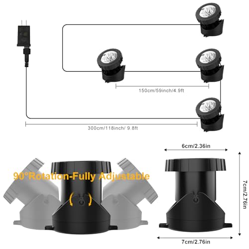 RGB Underwater Pond Lights (4-Lights)