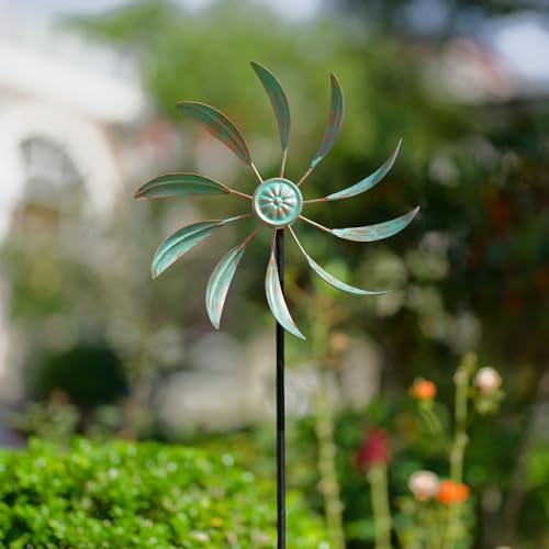 2Pack Wind Spinners Outdoor (Small-green-a-2)