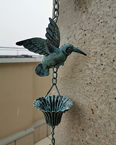 Rain Chain 8.5FT (Blue Bird)