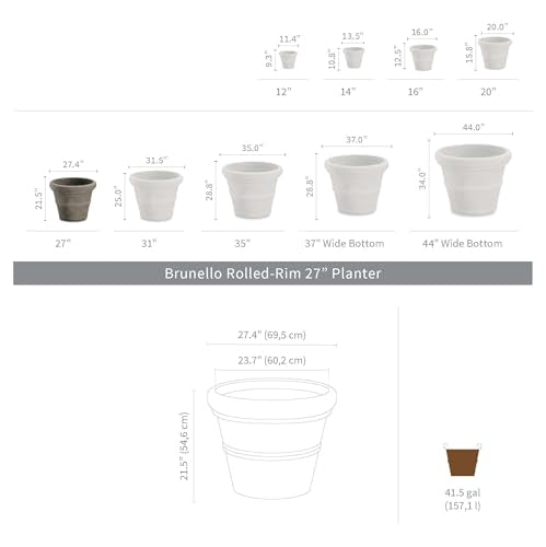 Brunello Planter (27 Inch / Rust)
