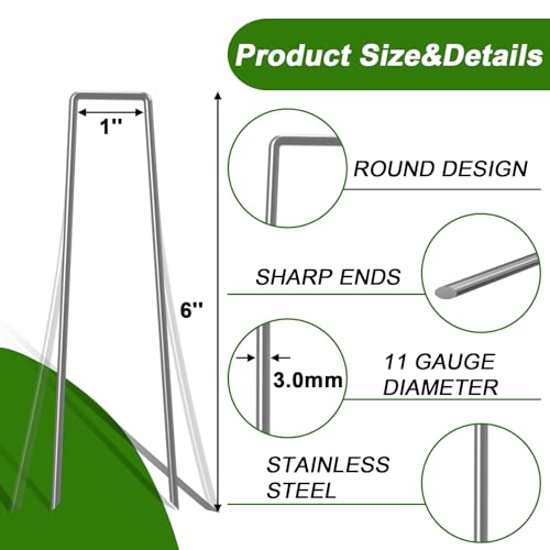 Landscape Staples 6 Inch Galvanized Anti (16 Count)