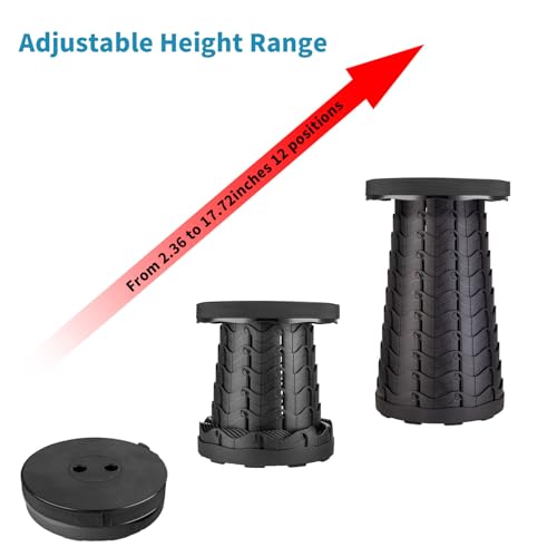 2 Pack Collapsible Stool (Black)