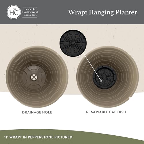 Wrapt Hanging Planters (Black / 11" / Pack of 1)