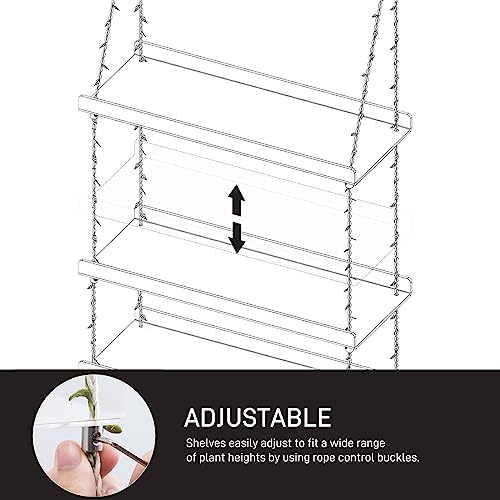 Acrylic Window Boxes Plant Shelves 3 Tier (3 Count)