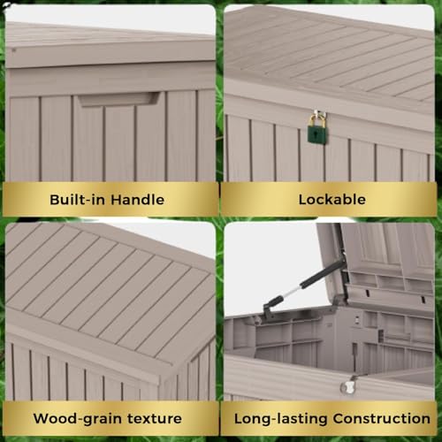 Outdoor Storage Box (Grey / 180 Gallon)