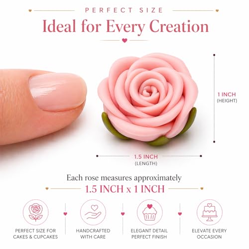Edible Rose Topper (Blush Pink)