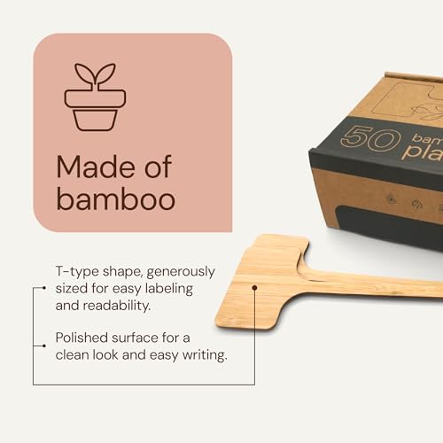 Bamboo Plant Labels & Garden Tags (Long (7"))