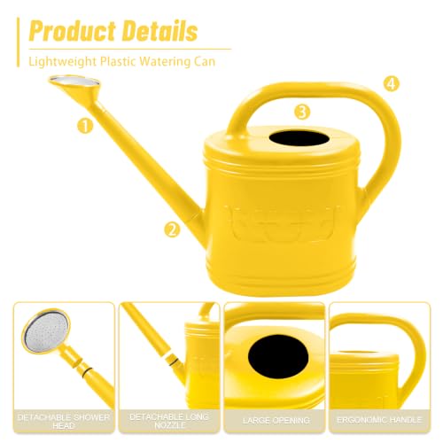 2 Gallon Garden Watering Can (Yellow / 2 Gallon)