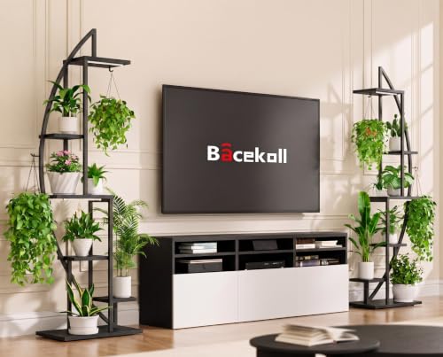 Plant Stand with Grow Light (Black + Black)