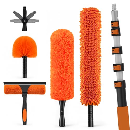 36FT High Reach Duster Cleaning Kit with Extension Pole (30FT)