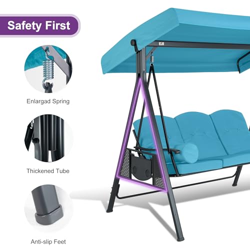 Porch Swing 3 (Turquoise / Porch Swing)