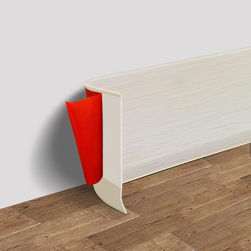 Vinyl Wall Base Rubber Baseboard Molding Trim Self Adhesive 4" Wide