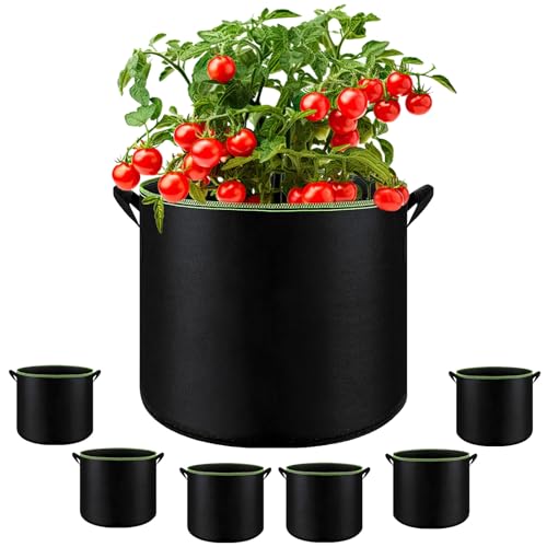 6 Pack 5 Gallon Grow Bags (6 Count)