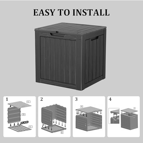 Outdoor Storage Box (Black / 35 Gallon)