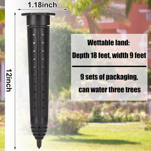 9 Pack Garden Watering Stake Deep Root Irrigation Spike (12 Inch)