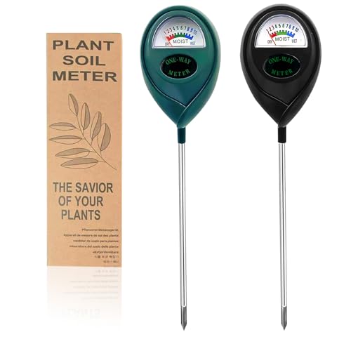 2 Pack Soil Moisture Meter for Plants (GREEN+BLACK)