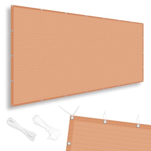 Shade Cloth 18x21 FT Sun Shade (18' x 21' custom size / Peach Fuzz)