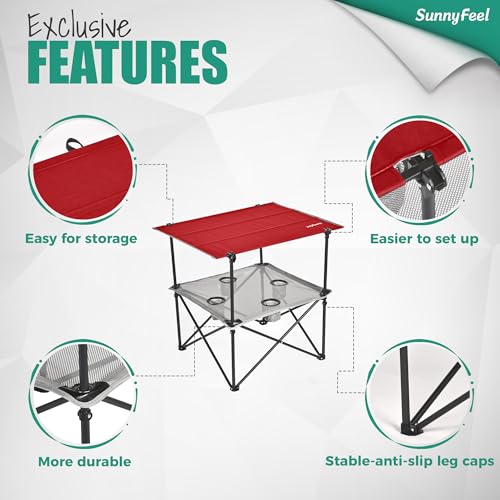 Folding Camping Table (30.12 inches x 23.43 inches x 27.95 inches)