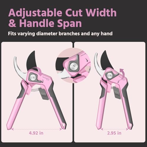 Pruning Shears Scissors Set (Pink)