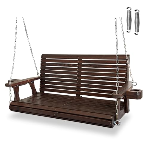 Wooden Porch Swing 2 (Rustic / 4.5 FT Extra Large)