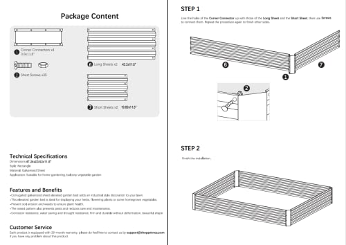 4x2x1ft Green Metal Raised Garden Bed Kit (Green / 4x2x1 ft)