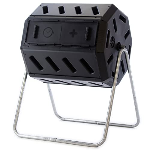 IM4000 Dual Chamber Tumbling Composter (Black / 37 gallon)
