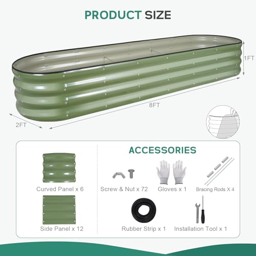 Galvanized Raised Garden Bed Outdoor