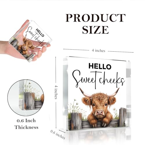 Highland Cow Bathroom Decor Gifts (SSweetCheeks)