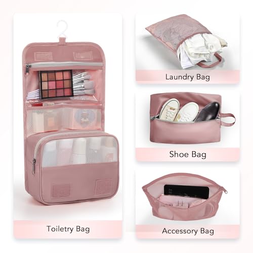 10 Set Compression Packing Cubes for Travel Essentials (Light Coral)