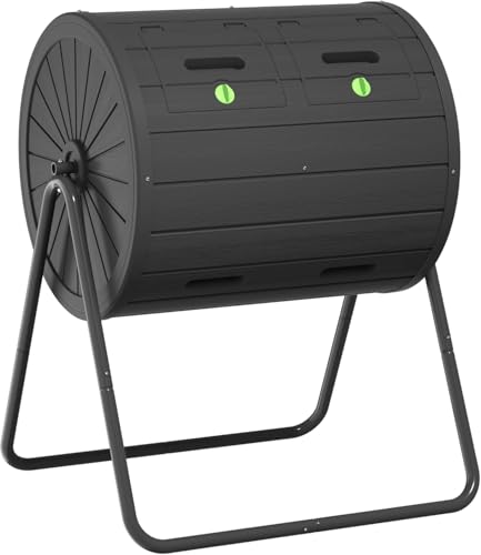 45 Gallon Outdoor Compost Bin (Black / 45 Gallon)