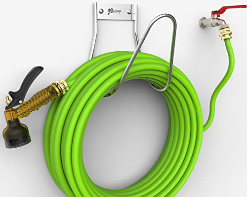 Garden Hose Holder Stainless Steel Small Wall Mount Garden Hose Hook (100 Feet)