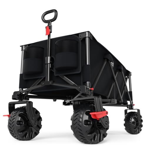 51.2" Extended Collapsible Wagon (Black / 400L)