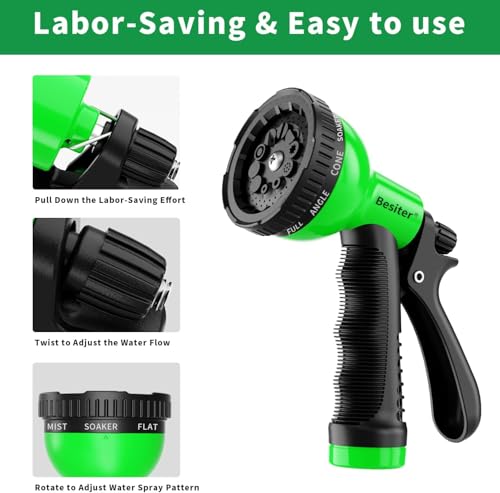 Garden Hose Nozzle Sprayer (Green)